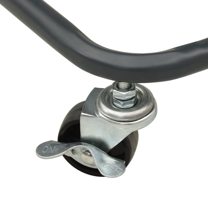 Chariot à 3 niveaux Anthracite 43x34x79 cm Acier – Image 4