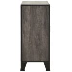 Armoire de rangement Gris 72x36x82 cm Métal et MDF – Image 3