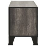 Meuble TV Gris 105x36x47 cm Métal et MDF – Image 3