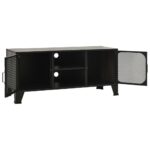 Meuble TV Gris 105x36x47 cm Métal et MDF – Image 5