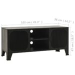 Meuble TV Gris 105x36x47 cm Métal et MDF – Image 7