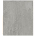 Tables de chevet 2 pcs avec LED Gris béton 60x35x40 cm – Image 4