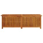 Boîte de rangement de jardin 175x50x58 cm Bois d'acacia solide – Image 3