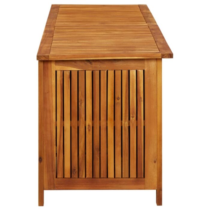 Boîte de rangement de jardin 175x50x58 cm Bois d'acacia solide – Image 4
