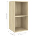 Ensemble de meuble TV 3 pcs Chêne sonoma Bois d'ingénierie – Image 4