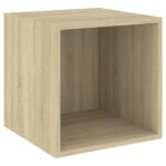 Ensemble de meubles TV 2 pcs Chêne sonoma Bois d'ingénierie – Image 3