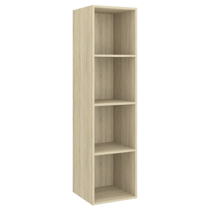 Ensemble de meubles TV 2 pcs Chêne sonoma Bois d'ingénierie – Image 4