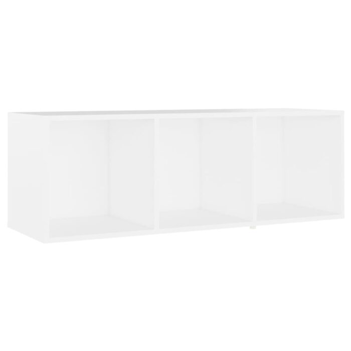 Meubles TV 2 pcs Blanc 107x35x37 cm Bois d'ingénierie – Image 2