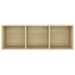 Meubles TV 2 pcs Chêne sonoma 107x35x37 cm Bois d'ingénierie – Image 3
