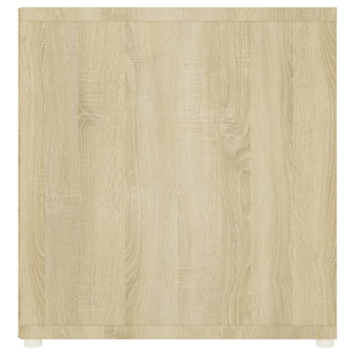 Meubles TV 2 pcs Chêne sonoma 107x35x37 cm Bois d'ingénierie – Image 4