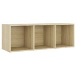 Meubles TV 3 pcs Chêne sonoma 107x35x37 cm Bois d'ingénierie – Image 2