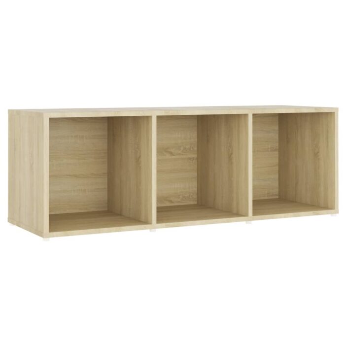 Meubles TV 3 pcs Chêne sonoma 107x35x37 cm Bois d'ingénierie – Image 2