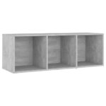 Meubles TV 4 pcs Gris béton 107x35x37 cm Bois d'ingénierie – Image 2