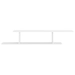 Étagère TV murale Blanc 125x18x23 cm Bois d’ingénierie – Image 3