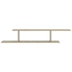 Étagère TV murale Chêne Sonoma 125x18x23 cm Bois d’ingénierie – Image 3