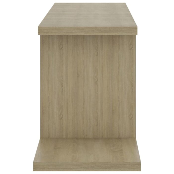 Étagère TV murale Chêne Sonoma 125x18x23 cm Bois d’ingénierie – Image 4
