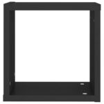 Étagères cube murales 2 pcs noir 30x15x30 cm – Image 6