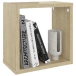 Étagères cube murales 2 pcs Chêne sonoma 26x15x26 cm – Image 2