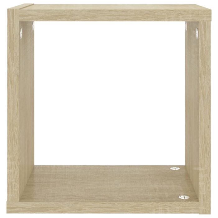 VXL8720286594520_g_en_hd_6.jpg Étagères cube murales 2 pcs Chêne sonoma 26x15x26 cm – Image 6