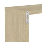 Étagères cube murales 2 pcs Chêne sonoma 26x15x26 cm – Image 8