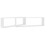 Étagères cube murales 2 pcs blanc 100x15x30cm bois d'ingénierie – Image 3