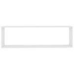 Étagères cube murales 4 pcs Blanc 100x15x30cm bois d'ingénierie – Image 5
