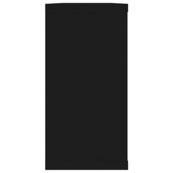 Étagères cube murales 2 pcs noir 100x15x30 cm bois d'ingénierie – Image 6