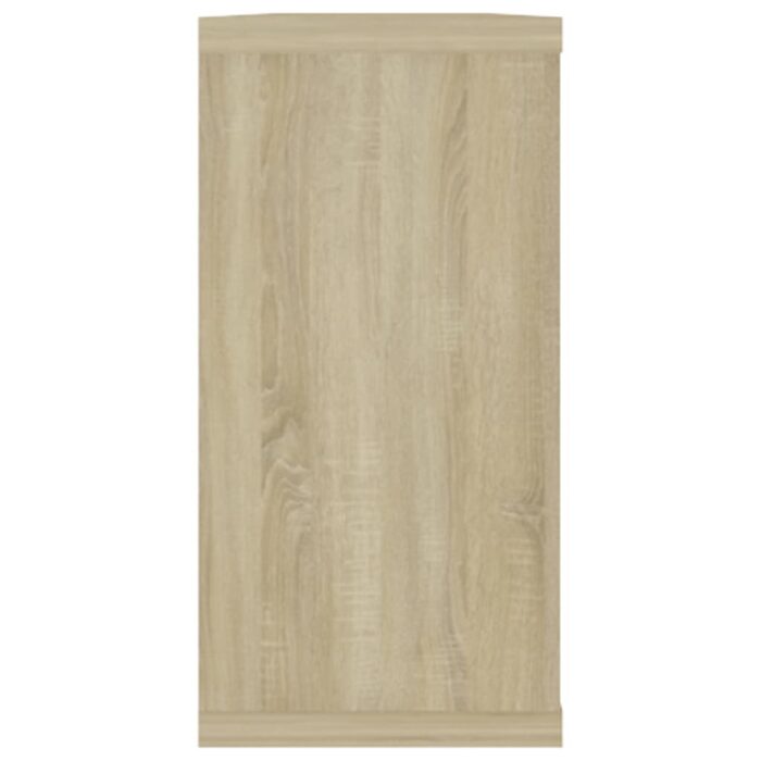 Étagères cube murales 4 pcs chêne sonoma bois d'ingénierie – Image 5
