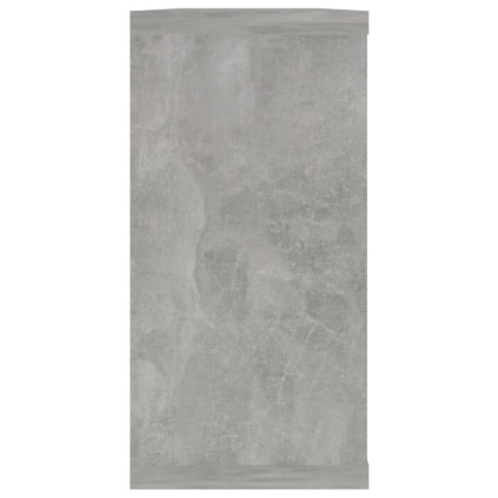 Étagères cube murales 2 pcs gris béton bois d'ingénierie – Image 6