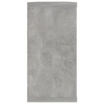Étagères cube murales 4 pcs gris béton bois d'ingénierie – Image 6