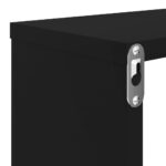 Étagères cube murales 2pcs Noir 80x15x26,5cm bois d'ingénierie – Image 7