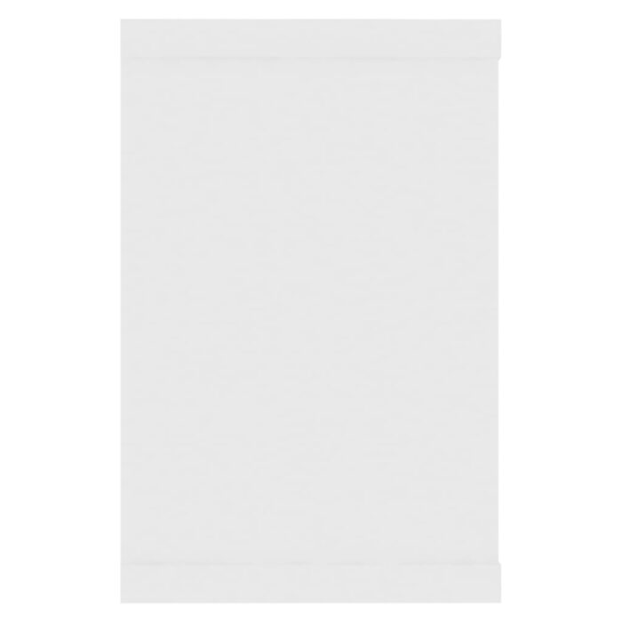 Étagères murales cube 4 pcs Blanc 60x15x23 cm Bois d’ingénierie – Image 4