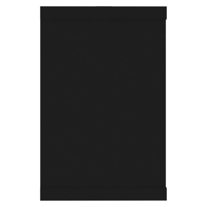 Étagères murales cube 4 pcs Noir 60x15x23 cm Bois d’ingénierie – Image 4