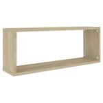 Étagères murales cube 6 pcs Chêne sonoma Bois d’ingénierie – Image 2