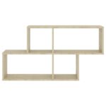 Étagère murale Chêne sonoma 100x18x53 cm Bois d’ingénierie – Image 2