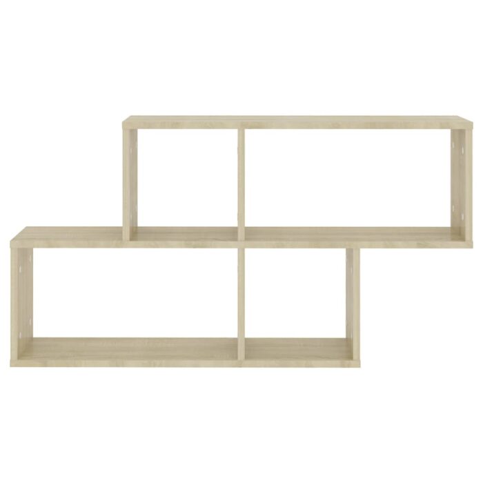 Étagère murale Chêne sonoma 100x18x53 cm Bois d’ingénierie – Image 2