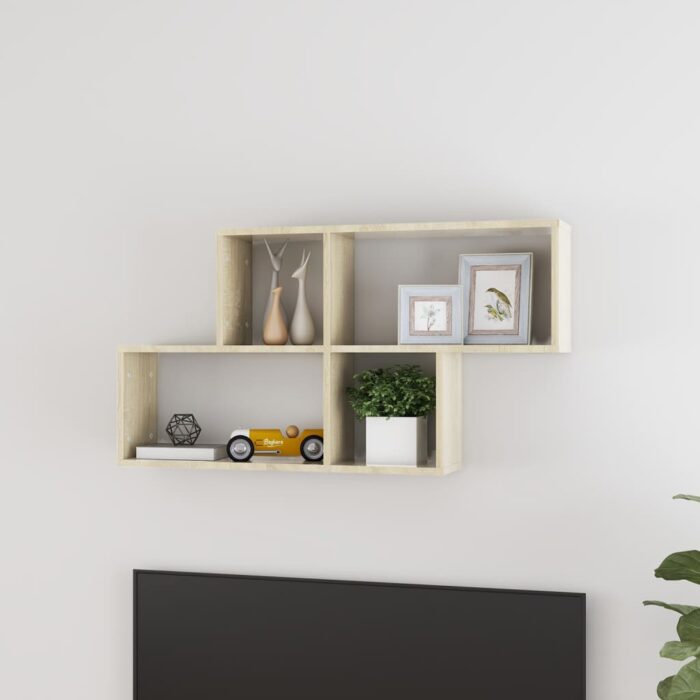 VXL8720286595817_m_en_hd_1.jpg Étagère murale Chêne sonoma 100x18x53 cm Bois d’ingénierie – Image 1