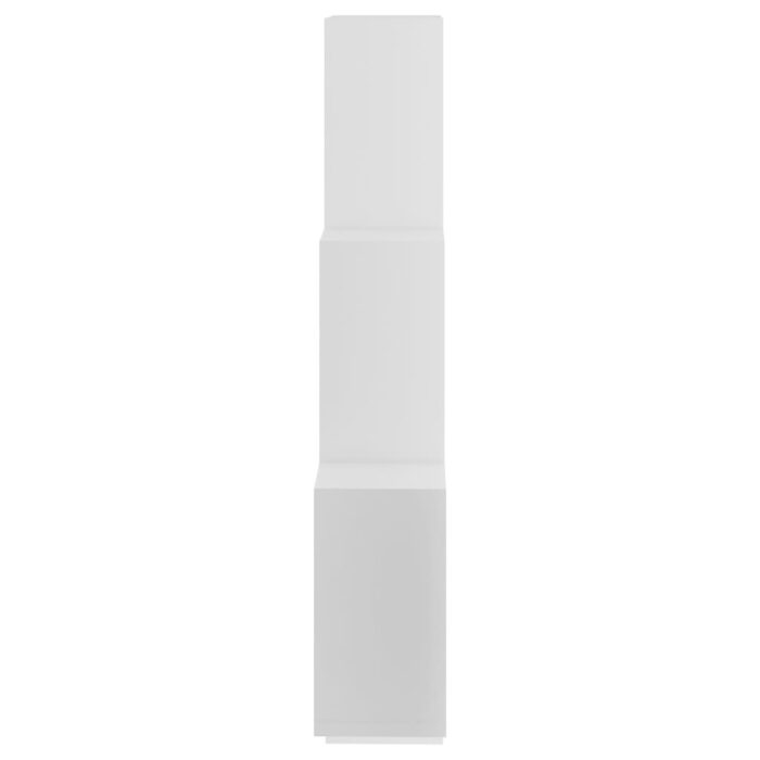 Étagère murale cube Blanc 78x15x93 cm Bois d’ingénierie – Image 3