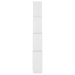 Étagère murale cube Blanc 90x15x119 cm Bois d’ingénierie – Image 3
