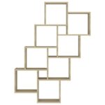 Étagère murale cube Chêne sonoma 90x15x119 cm Bois d’ingénierie – Image 2