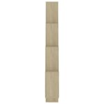 Étagère murale cube Chêne sonoma 90x15x119 cm Bois d’ingénierie – Image 3