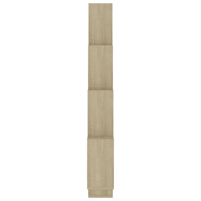 Étagère murale cube Chêne sonoma 90x15x119 cm Bois d’ingénierie – Image 3