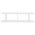 Étagères murales 2 pcs Blanc 75x18x20 cm bois d'ingénierie – Image 3