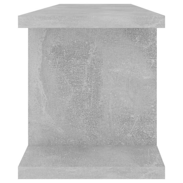 Étagères murales 2 pcs Gris béton 75x18x20 cm bois d'ingénierie – Image 4