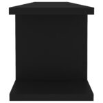 Étagères murales 2 pcs Noir 90x18x20 cm bois d'ingénierie – Image 4