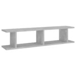 Étagères murales 2 pcs Gris béton 90x18x20 cm bois d'ingénierie – Image 2