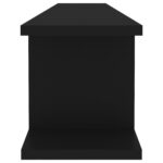 Étagères murales 2 pcs Noir 105x18x20 cm bois d'ingénierie – Image 4