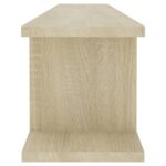 Étagères murales 2 pcs Chêne sonoma 105x18x20cm bois ingénierie – Image 4