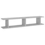 Étagères murales 2 pcs Gris béton 105x18x20cm bois d'ingénierie – Image 2