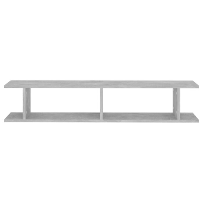 Étagères murales 2 pcs Gris béton 105x18x20cm bois d'ingénierie – Image 3